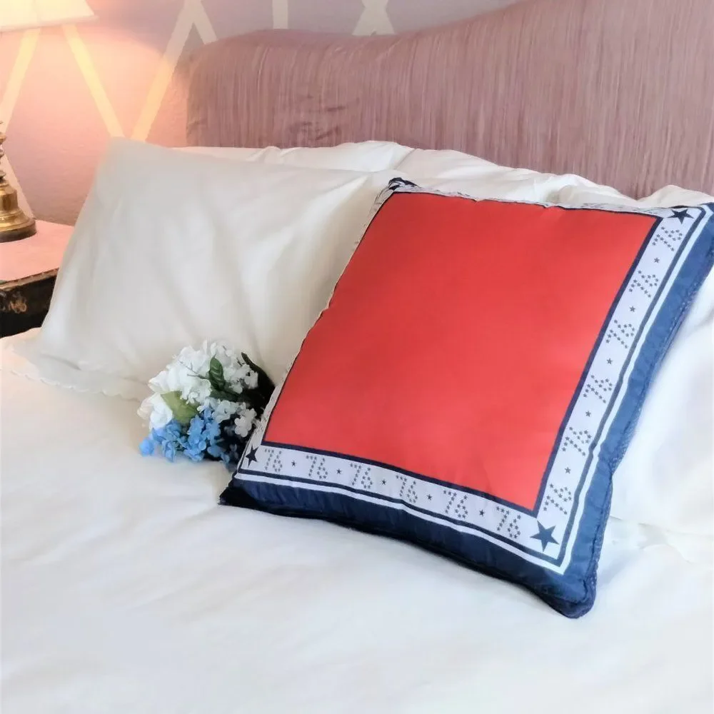 Americana Star Spangled 1976 Bicentennial Euro Accent Pillow NEW